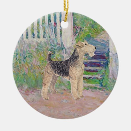 Schritte Keramik Ornament (Vorne)