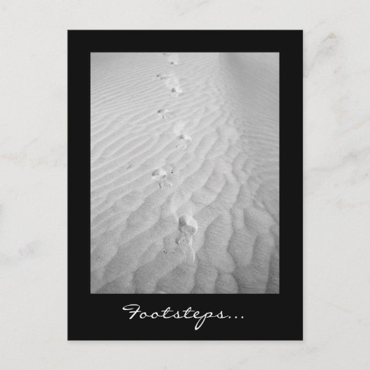 Schritte... Postkarte (Vorderseite)