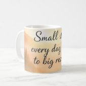 Schritte zum Erfolg Kaffeetasse (Vorderseite Links)