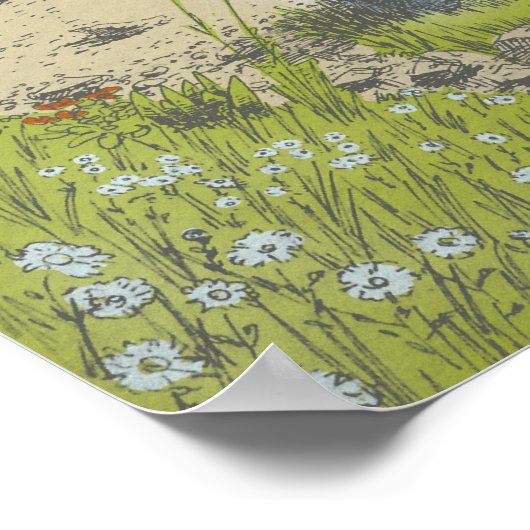 Schritte zum Kreuz Poster (Ecke)