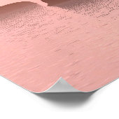 Schritte zum roten Sonnenuntergang Poster (Ecke)