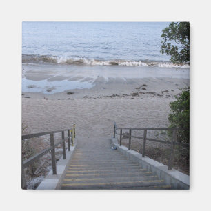 Schritte zum Strand Magnet