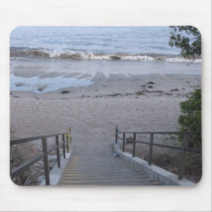 Schritte zum Strand Mousepad
