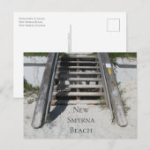 Schritte zum Strand, New Smyrna Beach, Florida Postkarte (Vorne/Hinten)