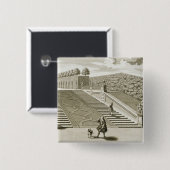 Schritte zur Gartenterrasse, Belvedere-Palast, Button (Vorne & Hinten)