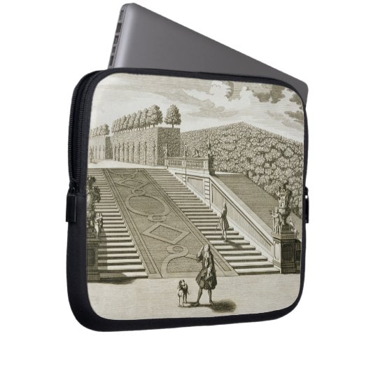 Schritte zur Gartenterrasse, Belvedere-Palast, Laptopschutzhülle (Vorne Rechts)