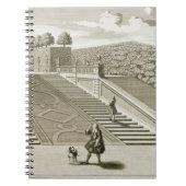 Schritte zur Gartenterrasse, Belvedere-Palast, Notizblock (Vorderseite)