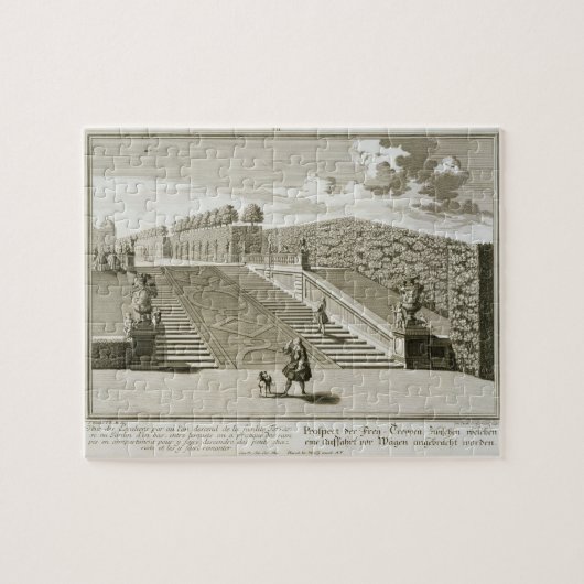 Schritte zur Gartenterrasse, Belvedere-Palast, Puzzle (Horizontal)