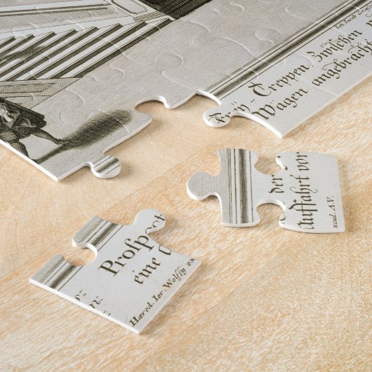 Schritte zur Gartenterrasse, Belvedere-Palast, Puzzle (Seite)