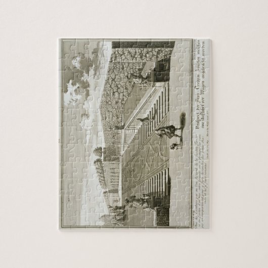 Schritte zur Gartenterrasse, Belvedere-Palast, Puzzle (Vertikal)