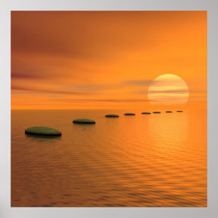 Schritte zur Sonne Poster