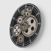 Schrittgetriebe Motor Vierkantuhr Große Wanduhr (Winkel)