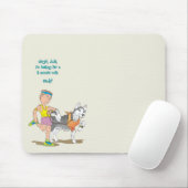 Schrittmacher-Läufer-Mausunterlage Mousepad (Mit Mouse)