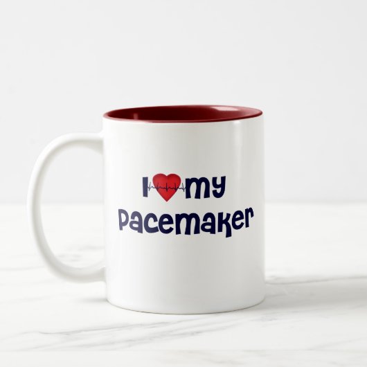 Schrittmacher-T - Shirts | erhalten wohle Zweifarbige Tasse (Links)