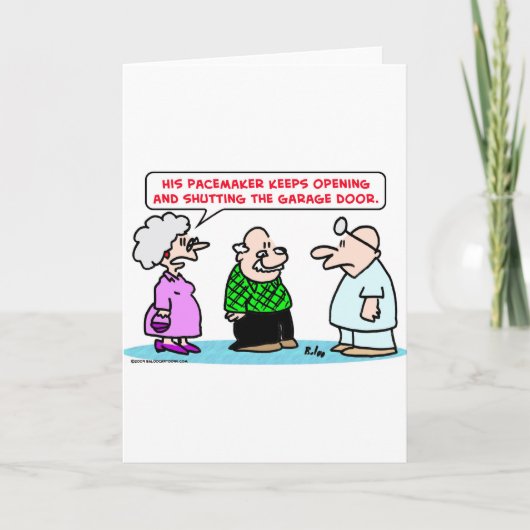 Schrittmachergaragen-Türoffenes geschlossen Karte (Vorderseite)