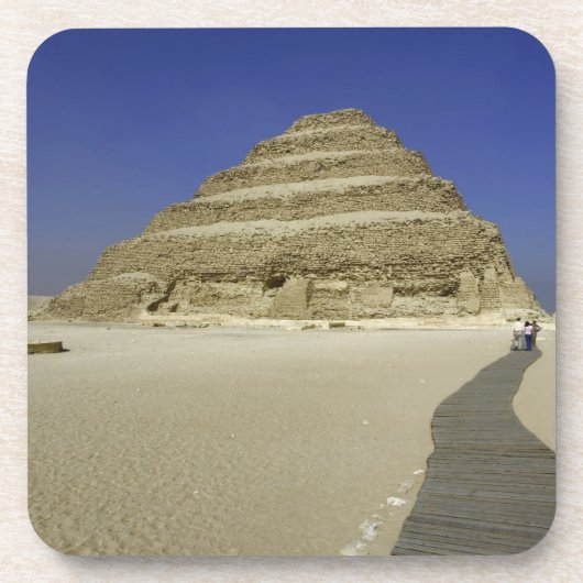 Schrittpyramide in Saqqara, eine der frühesten Getränkeuntersetzer (Vorderseite)