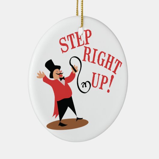SchrittRingmaster Keramik Ornament (Rechts)
