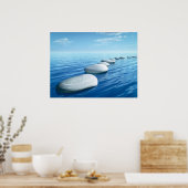 Schrittsteine Poster (Küche)