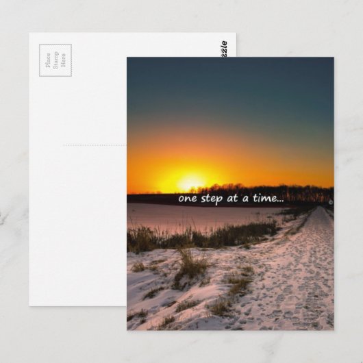 Schrittweise Postkarte (Vorne/Hinten)