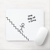 "schrittweise" Stockmann auf Treppe mousepad (Mit Mouse)