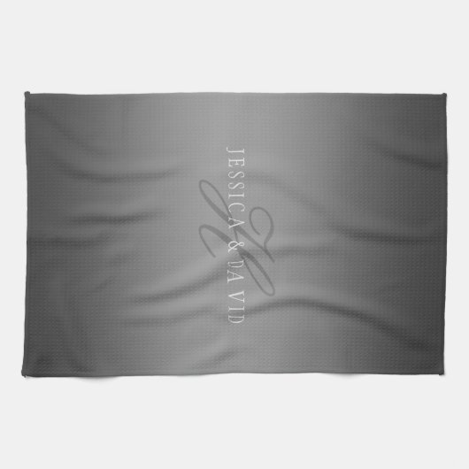 Schrittweise Veränderung der Gradient Graue belieb Geschirrtuch (Horizontal)