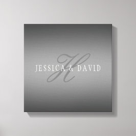 Schrittweise Veränderung der Gradient Graue belieb Leinwanddruck