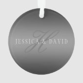 Schrittweise Veränderung der Gradient Graue belieb Ornament (Rückseite)