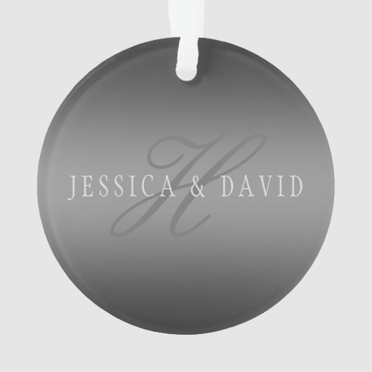 Schrittweise Veränderung der Gradient Graue belieb Ornament (Rückseite)