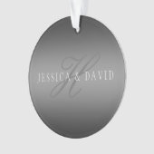 Schrittweise Veränderung der Gradient Graue belieb Ornament (Vorderseite)