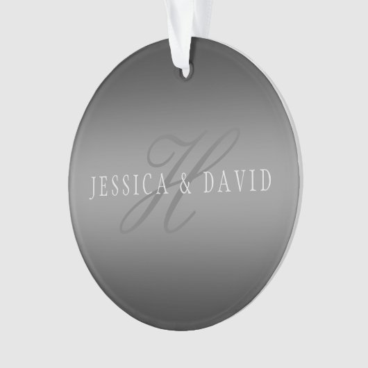 Schrittweise Veränderung der Gradient Graue belieb Ornament (Vorderseite)