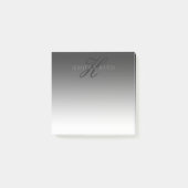 Schrittweise Veränderung der Gradient Graue belieb Post-it Klebezettel (Vorderseite)