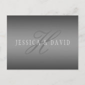 Schrittweise Veränderung der Gradient Graue belieb Postkarte (Vorderseite)