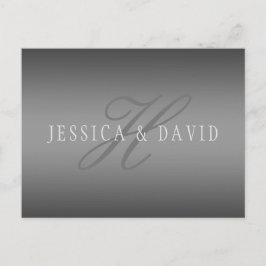 Schrittweise Veränderung der Gradient Graue belieb Postkarte