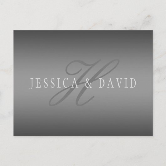 Schrittweise Veränderung der Gradient Graue belieb Postkarte (Vorderseite)