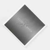 Schrittweise Veränderung der Gradient Graue belieb Serviette (Ecke)