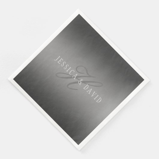 Schrittweise Veränderung der Gradient Graue belieb Serviette (Ecke)