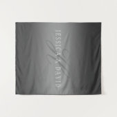 Schrittweise Veränderung der Gradient Graue belieb Wandteppich (Vorderseite (Horizontal))