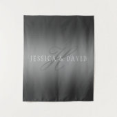 Schrittweise Veränderung der Gradient Graue belieb Wandteppich (Vorderseite)