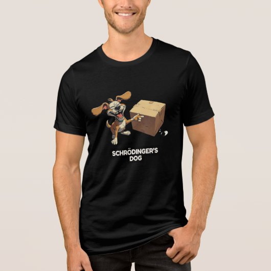 Schröders Hund Tri-Blend Shirt (Vorderseite)