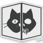 Schrödinger Cat Graphic Aufkleber (Vorderseite)