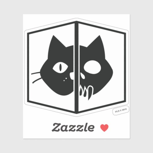 Schrödinger Cat Graphic Aufkleber (Blatt)