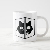 Schrödinger Cat Graphic Jumbo-Tasse (Rechts)