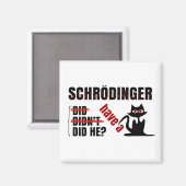 Schrodinger-Dillema Magnet (Vorderseite/Rückseite)