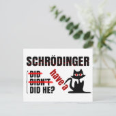 Schrodinger-Dillema Postkarte (Stehend Vorderseite)