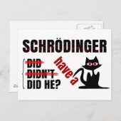 Schrodinger-Dillema Postkarte (Vorne/Hinten)