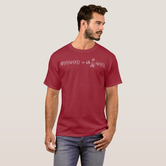 Schrodinger Equation Physics Quantum Mechanics T-Shirt (Vorne ganz)