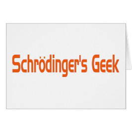 Schrodinger-Geek