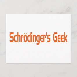 Schrodinger-Geek Postkarte