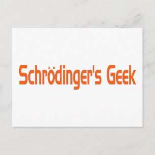 Schrodinger-Geek Postkarte