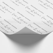 Schrodinger Gleichung mit Namen Geschenkpapier (Ecke)